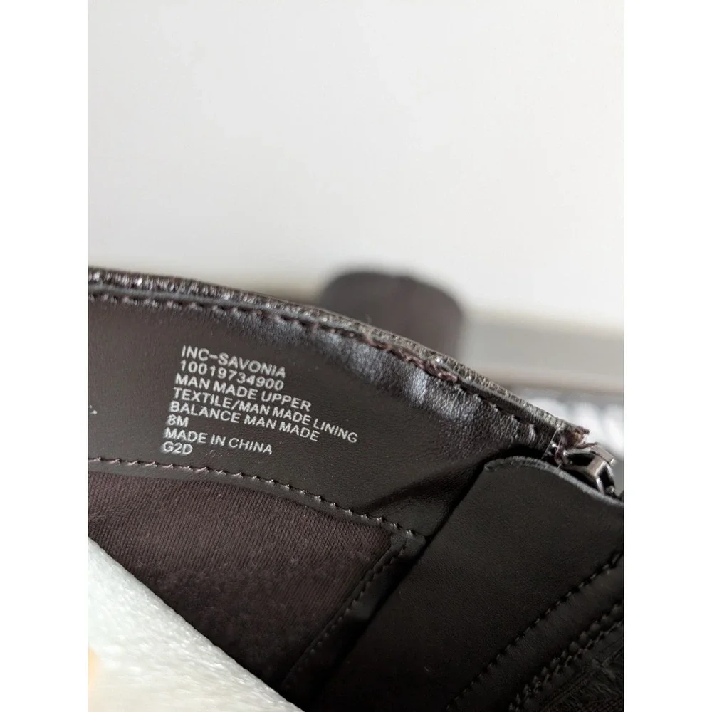 INC International Concepts Women Boots 8M Savonia Woven Knee High Stiletto Heel - Picture 9 of 11